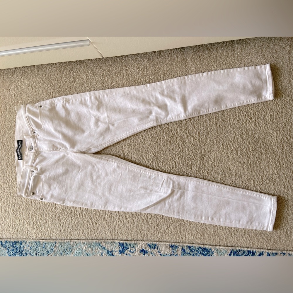 White Denim Pants